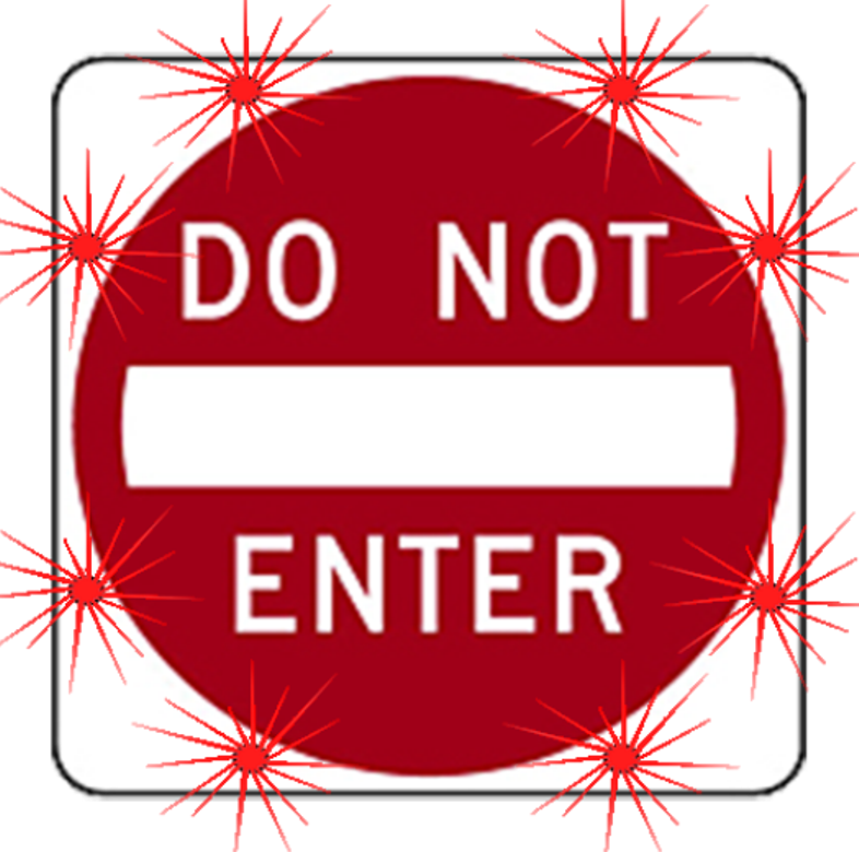 Image Logo For Lighted Roadway Signs - One Way Do Not Enter Sign (786x780), Png Download