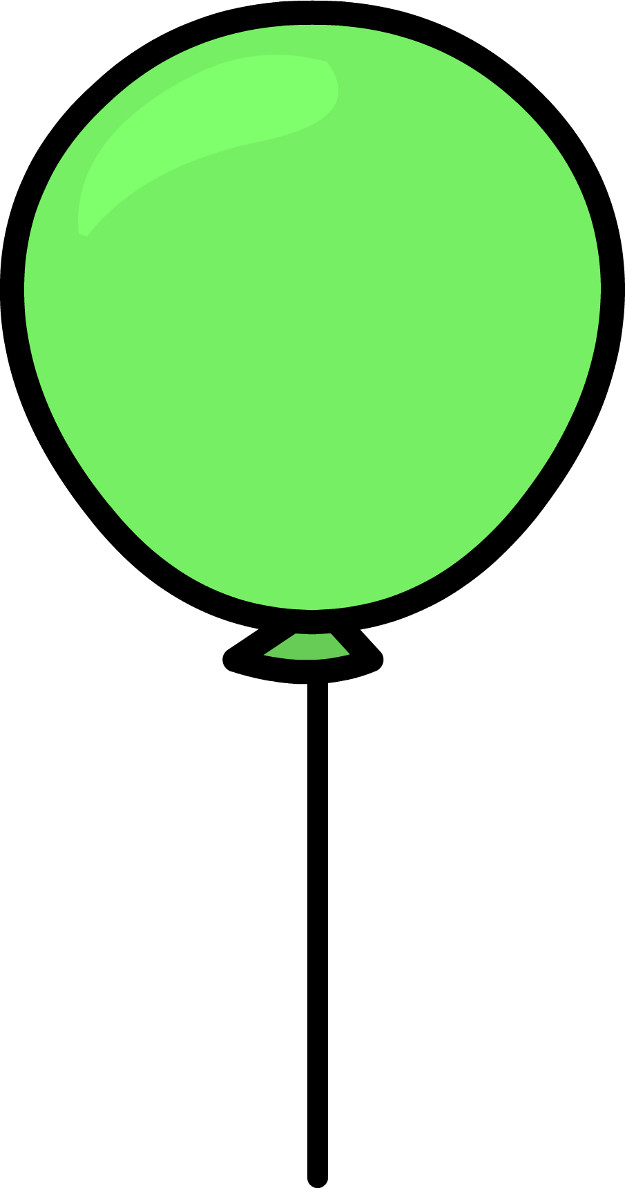 Green Balloon Sprite 005 - Wiki (905x1718), Png Download