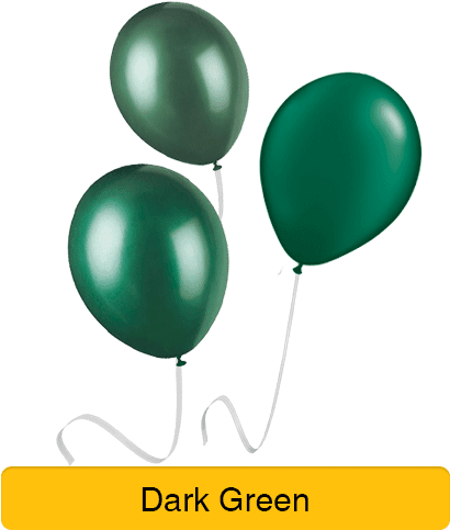Dark Green Balloons Png (500x500), Png Download