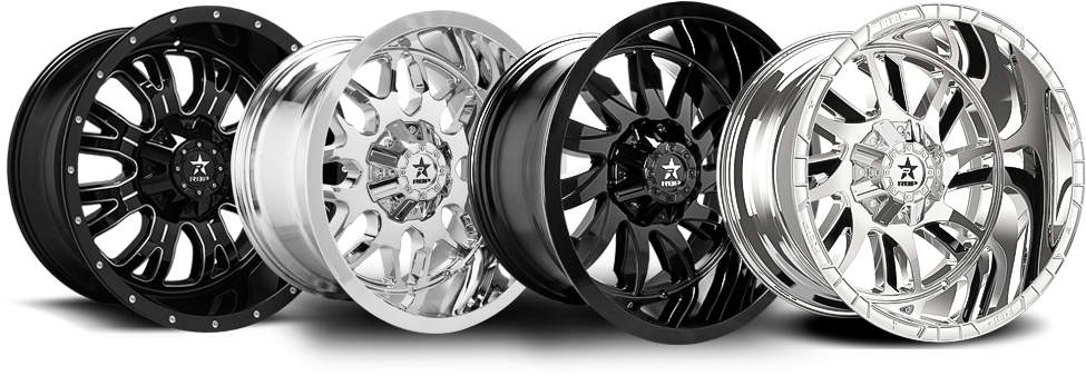 $500 Fridays - Rbp Chrome & Black 69r Swat Wheels 69r-2010-58-00c (1022x370), Png Download