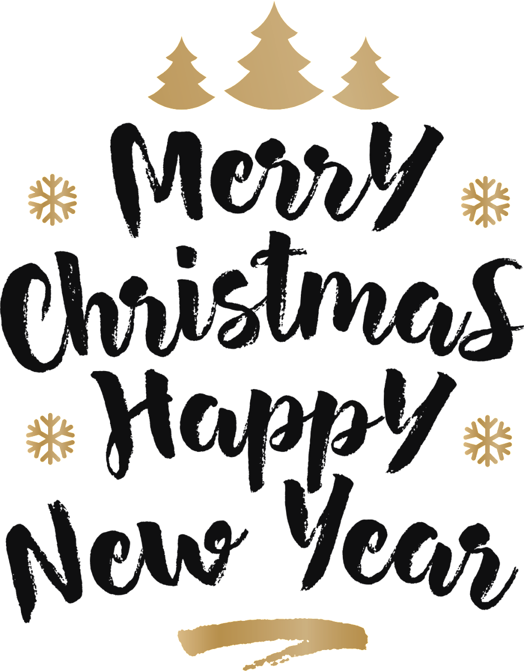 Christmas And Happy New Year Vector - Kavka Sisters Textual Art On Wrapped Canvas; 24 H X (1024x1311), Png Download