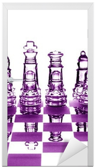 Crystal Chess Pieces In Purple Door Sticker • Pixers® - Photograph (400x400), Png Download