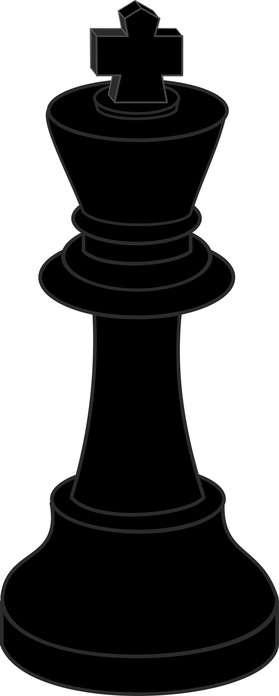 Chess King Cliparts - King Chess Piece Png (964x2400), Png Download