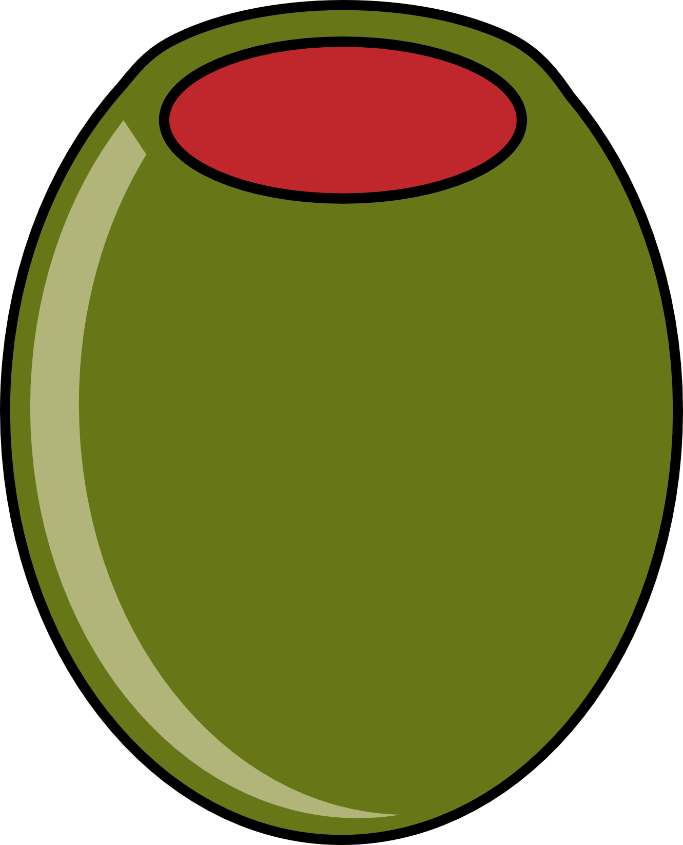 Olive Clipart Free Clipart Image Image - Green Olive Clipart (480x594), Png Download
