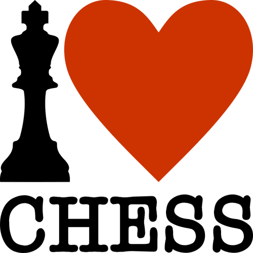 Chess Pieces Clipart - Love Chess (500x500), Png Download