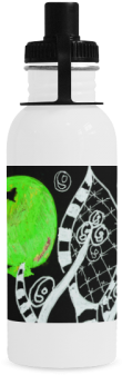Green Balloon Zendoodle In Night Forest Garden Manchester - Plastic Bottle (500x500), Png Download