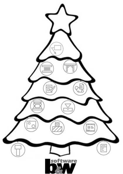 Christmas Tree B&w Products - Desenhos Para Colorir Arvore De Natal (459x630), Png Download
