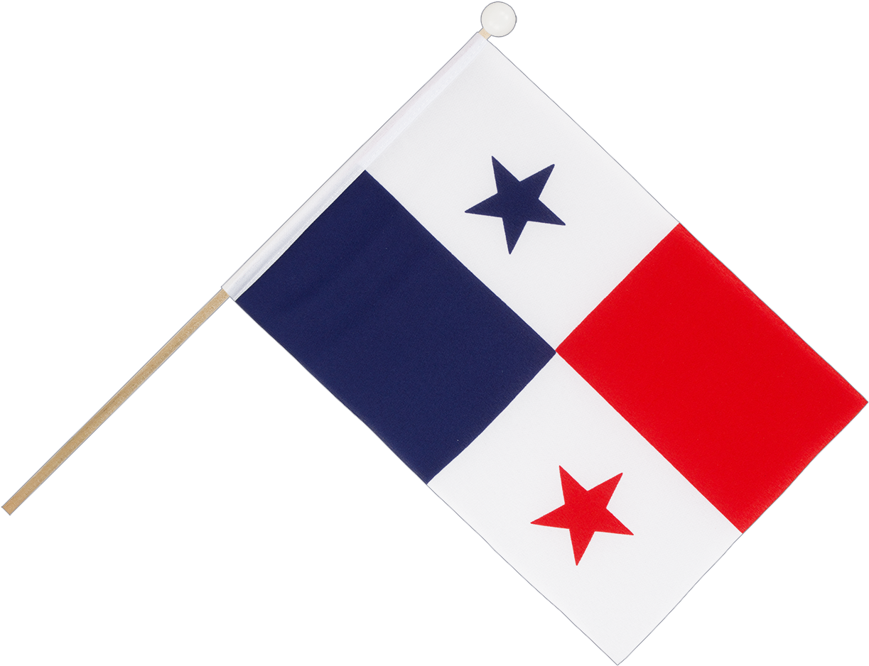 Hand Waving Flag 6x9" - Bandera De Panama Png (1500x1260), Png Download