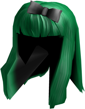 Download Green Hair With Bow Roblox Png Image With No Background Pngkey Com - roblox hair bows