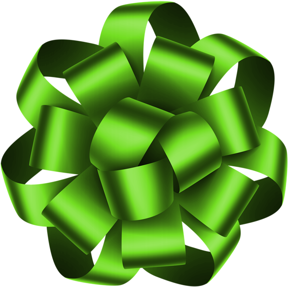Green Deco Bow Transparent Png Clip Art Image - Marcos Con Forma De Cinta Roja (600x595), Png Download