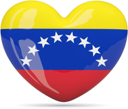Illustration Of Flag Of Venezuela - Venezuela Flag In A Heart (640x480), Png Download