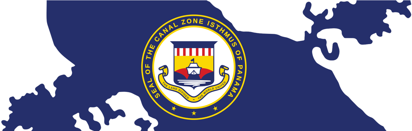 Brynne Degenkolb - Cc Panama Canal Zone From 1915-1979 Flag 3x5ft Flag (1440x421), Png Download