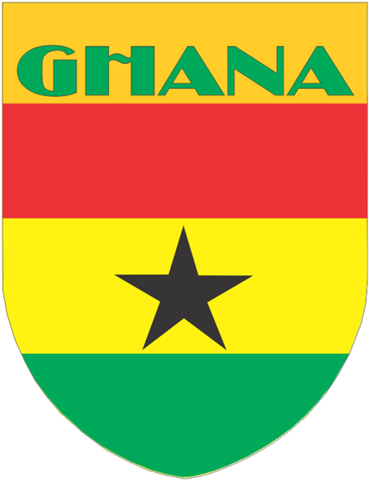 Flags Shield Style - Ghana Car Auto Mini Banners (480x480), Png Download