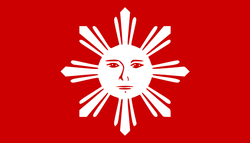Philippines Flag 1st Official - Sun Of Liberty Flag (800x460), Png Download