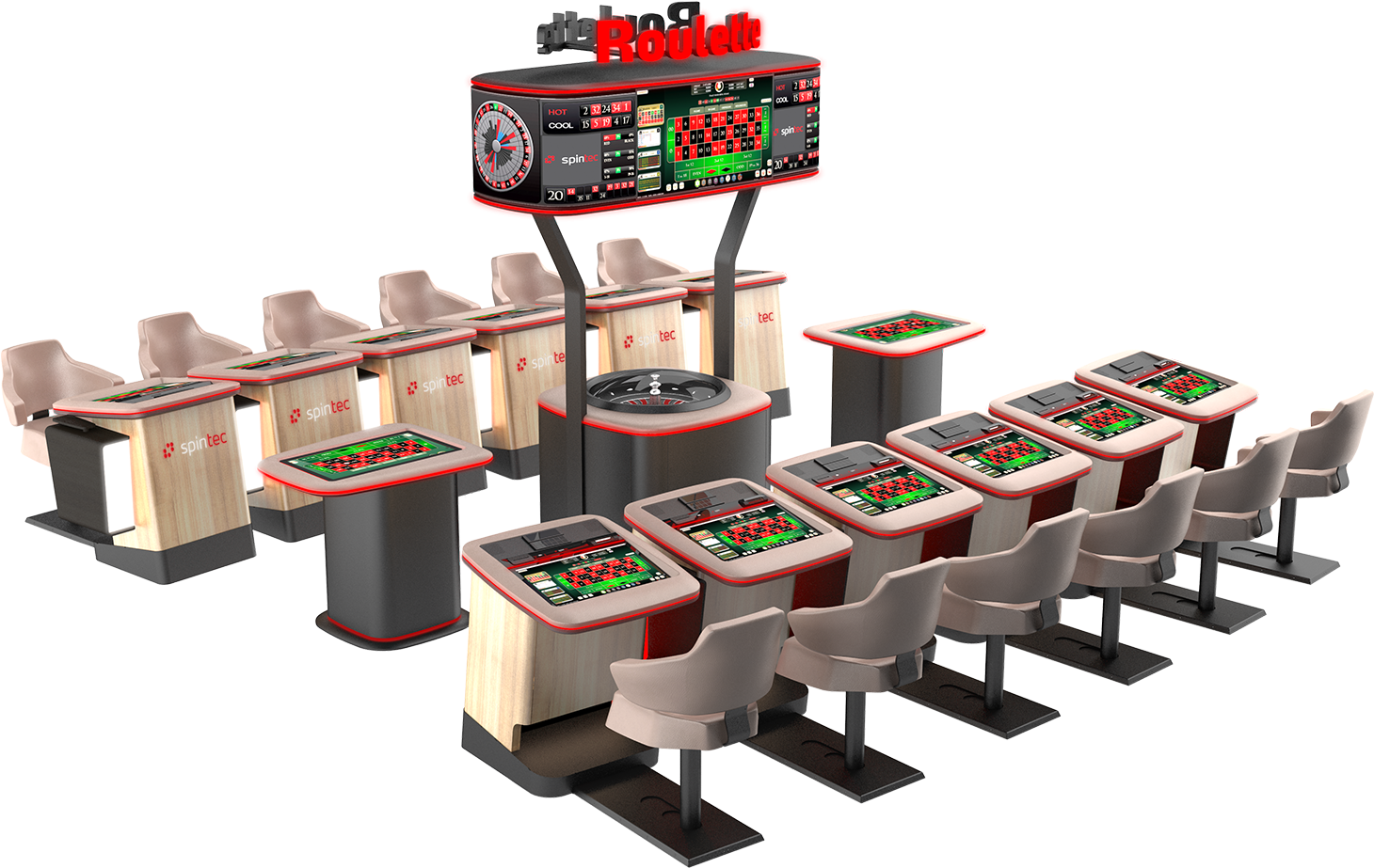 Aura Automated Roulette 12 Playing Stations Topper - Ice London 2019 (1500x1500), Png Download