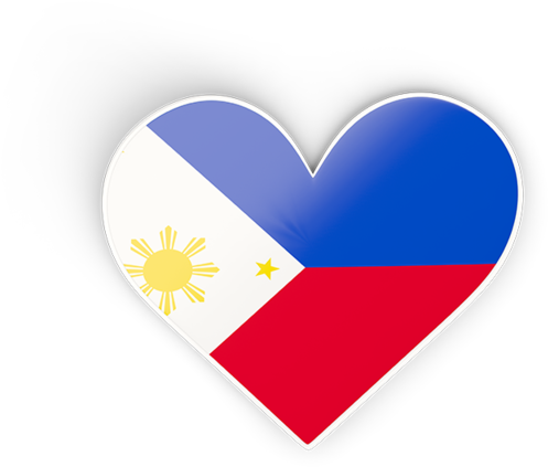 Illustration Of Flag Of Philippines - Philippine Flag Heart Png (640x480), Png Download