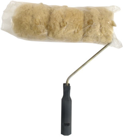 Academy Corrugated Sheepskin Paint Roller Set - Paint Roller (413x480), Png Download