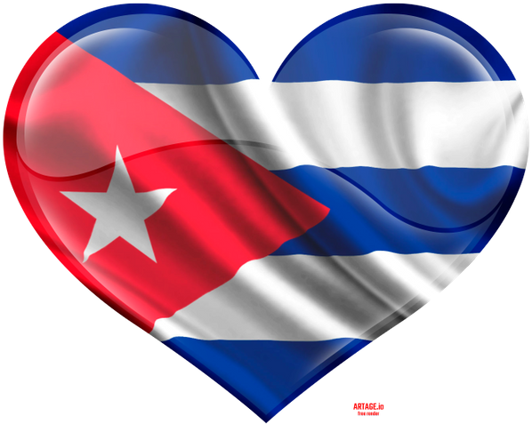 Сердце, Любовь, Куба, Сердечко, Флаг Кубы, Love, Heart, - Jose Marti Cuba Flag (600x489), Png Download