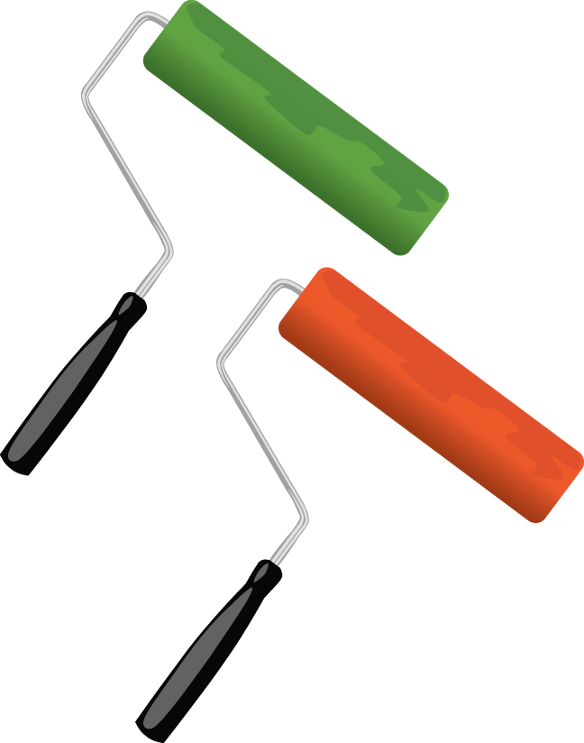 514 Paint Roller - Paint (648x824), Png Download