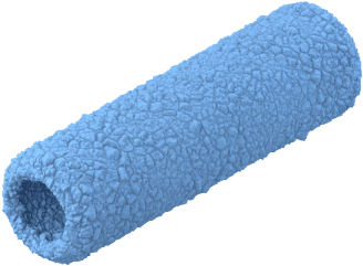 For Semi-rough Surfaces - Tunturi Yoga Foam Grid Roller - Ø 13 Cm - 33 Cm (360x360), Png Download