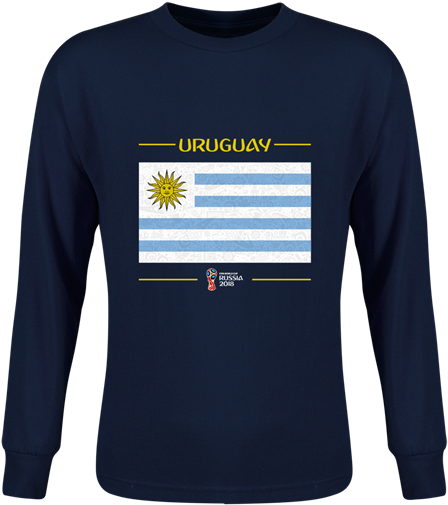 Uruguay 2018 Fifa World Cup Russia™ Flag Youth Long - Shirt (600x600), Png Download
