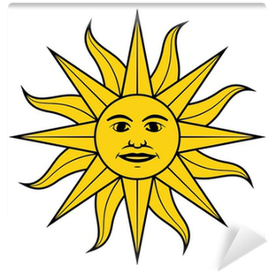 Sun Of May In The Flag Of Uruguay Vector Illustration - Sol De Bandera De Uruguay (400x400), Png Download