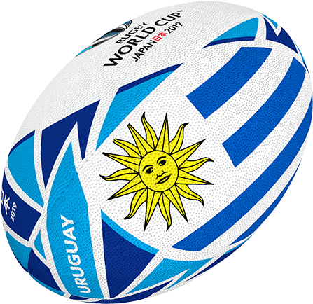 Gilbert Rugby 2019 Uruguay Flag Ball - Sun Of May Magnet (450x450), Png Download