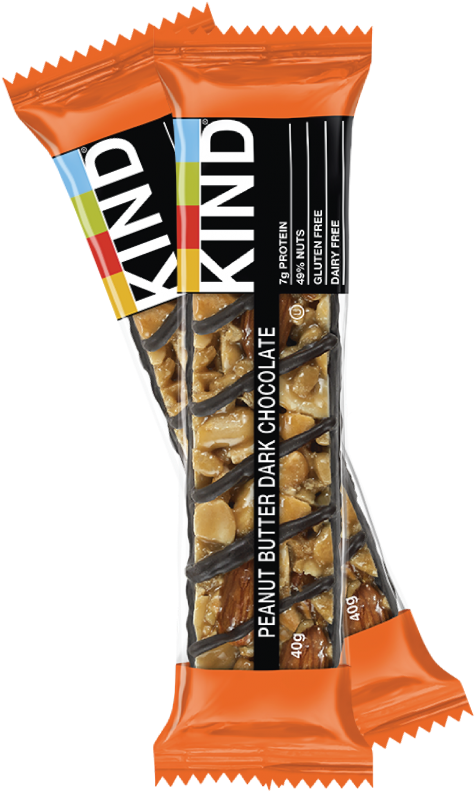 Peanut Butter & Dark Chocolate - Kind Peanut Butter And Dark Chocolate Bar 40g (696x1024), Png Download