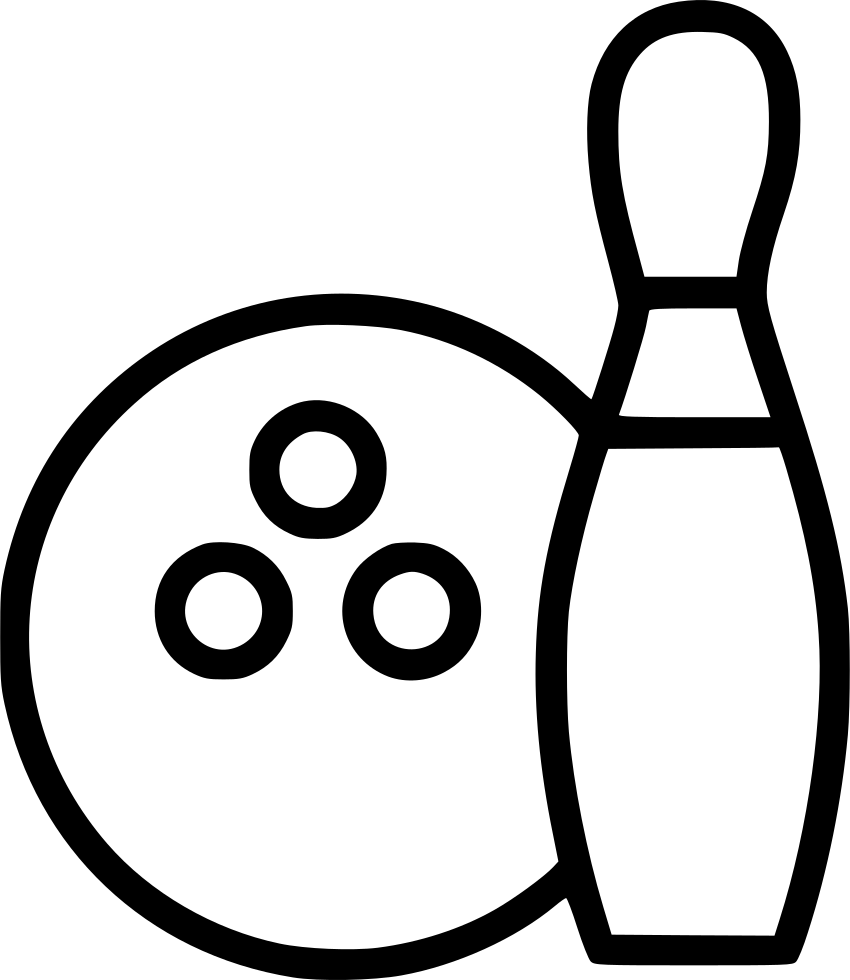 Bowling Ball And Pins Comments - Bowling Ball (850x980), Png Download