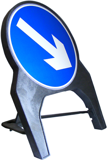 30 X Q Sign 750mm Circle Temporary Road Signs - Traffic Sign (600x600), Png Download