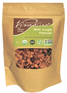 Raw Organic Wild Jungle Peanuts - The Non-gmo Project (573x334), Png Download
