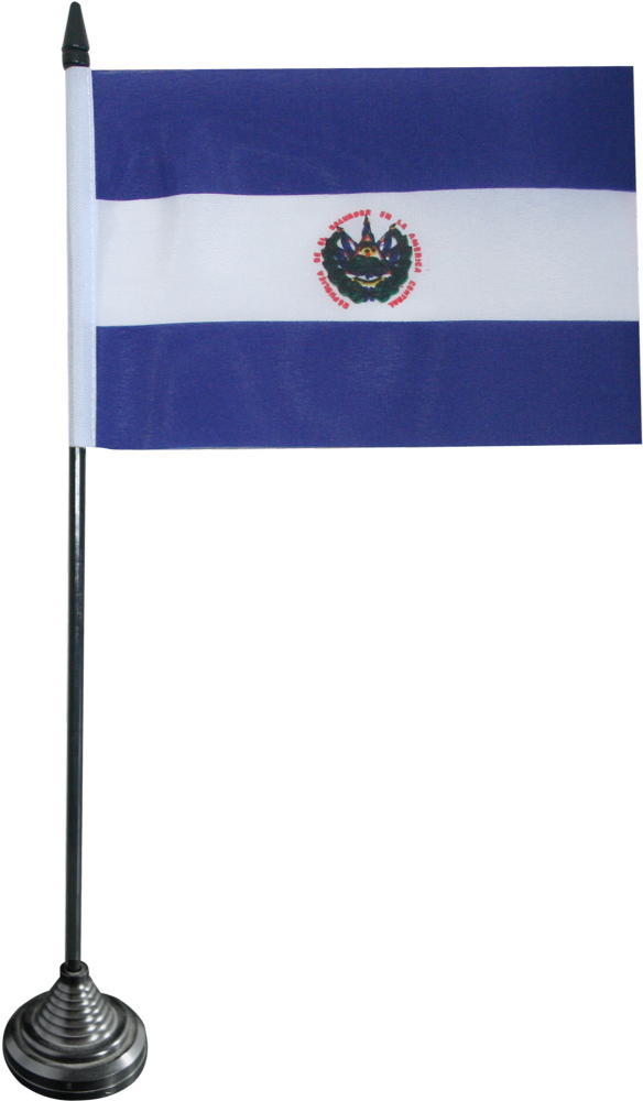 El Salvador Table Flag - El Salvador Table Flag 10cm X 15cm (1500x1176), Png Download