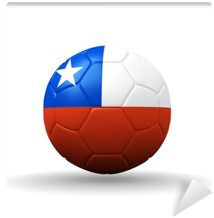 Republic Of Chile Flag Textured On Soccer Ball , Clipping - Pelota De Futbol Chile (400x400), Png Download
