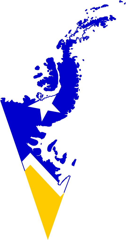 Flag Map Of Chilean Antarctic Territory, Magallanes - Region De Magallanes Logos (539x1023), Png Download