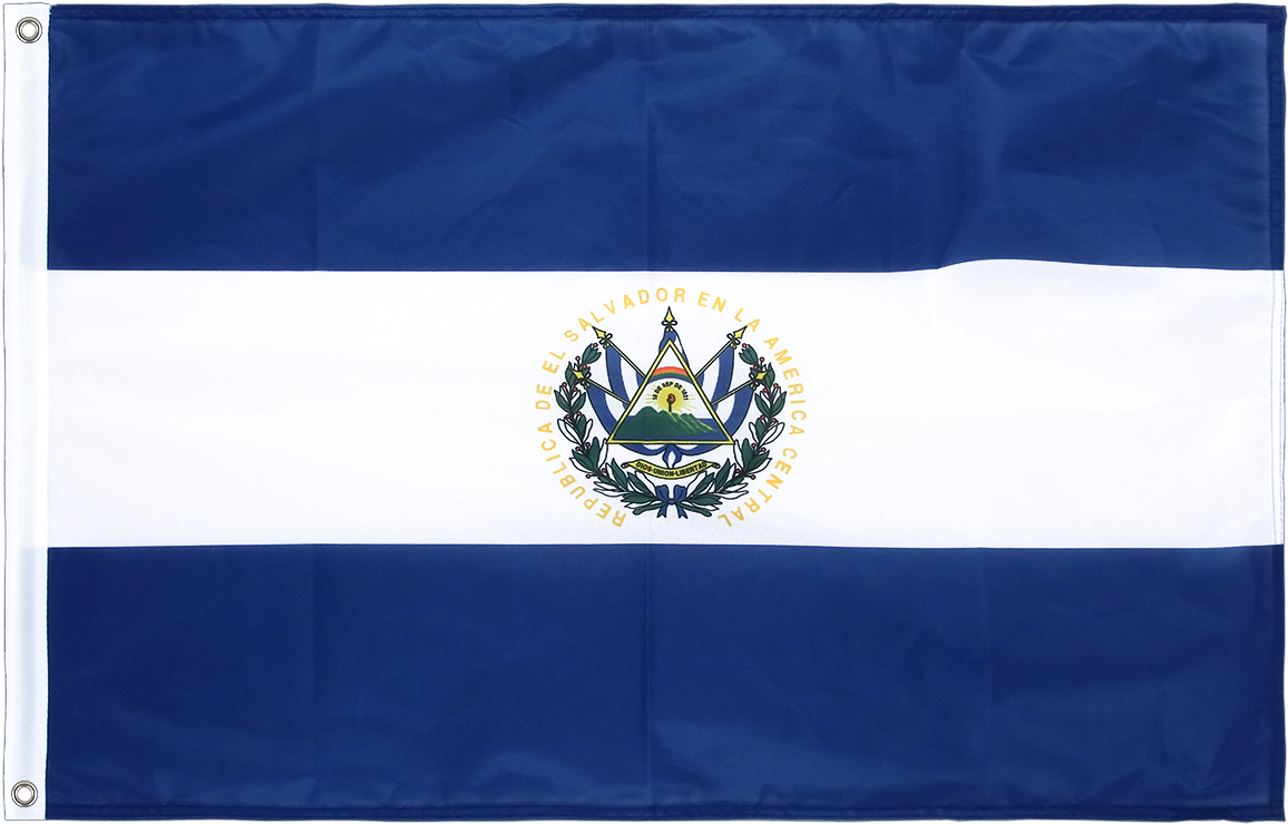 Grommet Flag Pro Ft - El Salvador Flag Png (1500x1000), Png Download