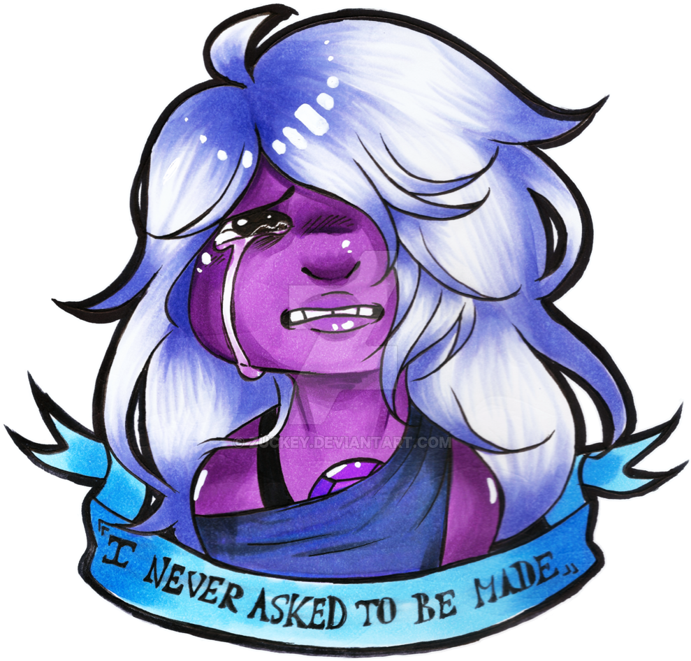 Amethyst By Zuckey On Deviantart Graphic Download - Depressed Amethyst Steven Universe (1024x998), Png Download