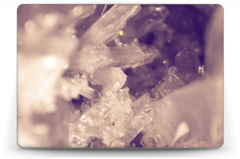 More Purple Crystals - Crystal (800x561), Png Download