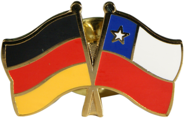 Chile Friendship Flag Pin, Badge - Germany (1500x997), Png Download