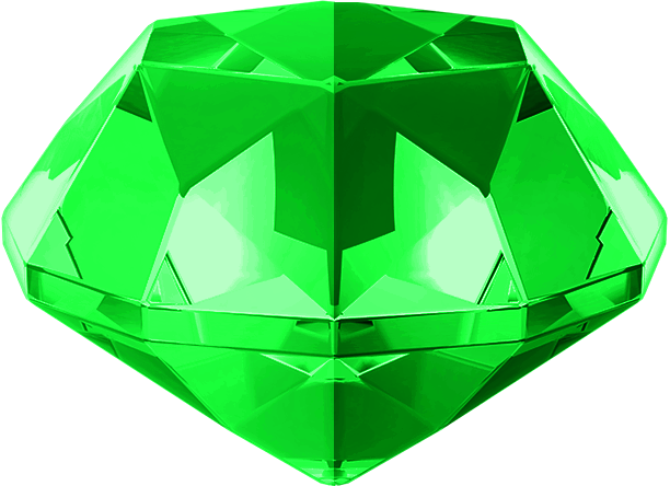 Emerald Png - Sonic Chaos Emeralds Green (612x444), Png Download