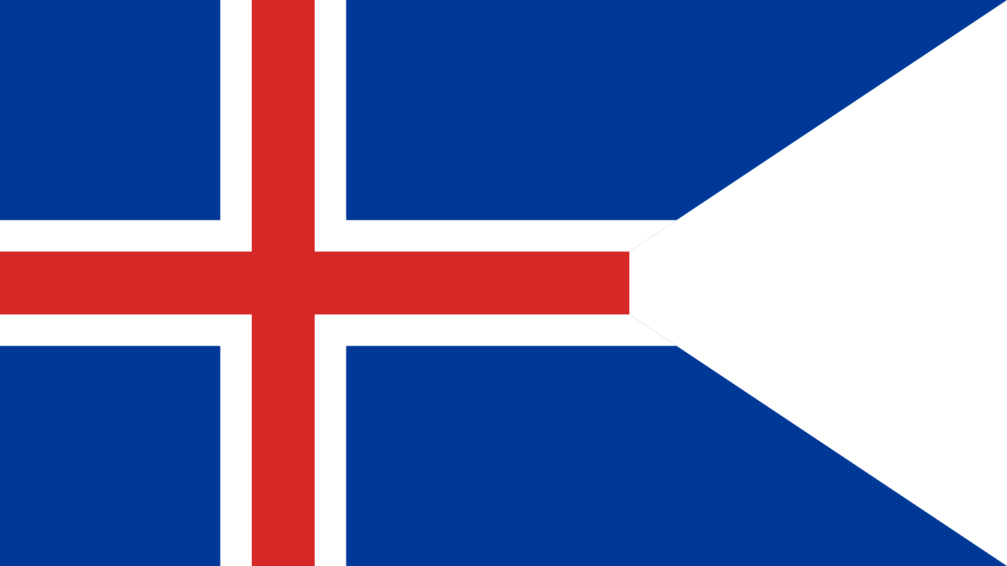 Iceland - Flag Of Iceland State (2000x1125), Png Download