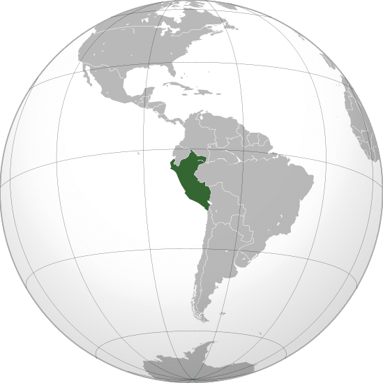 Where In The World - Peru In America Map (549x549), Png Download