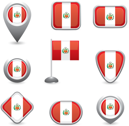 Peru Flag Symbol - Free World Flags Icons Psd (700x490), Png Download