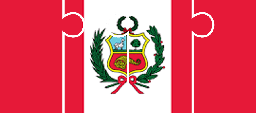 Peru - Transparent Peru Flag (891x393), Png Download