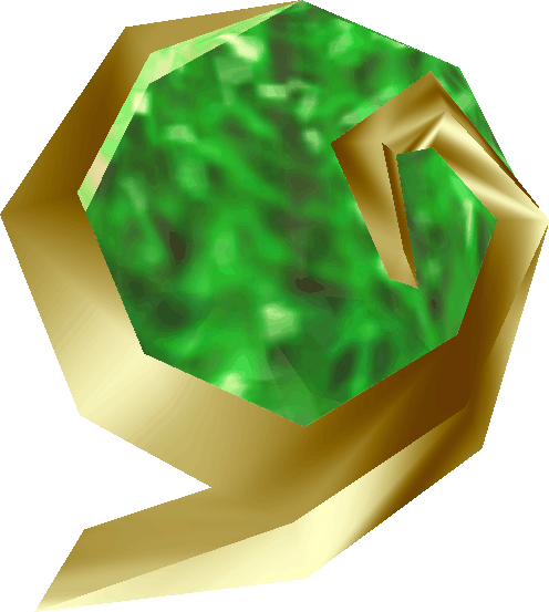 Emerald Clipart Emerald Stone - Emeraude Kokiri (496x553), Png Download