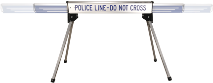Adjustable Length Barricade - Police Barricade Png (430x300), Png Download