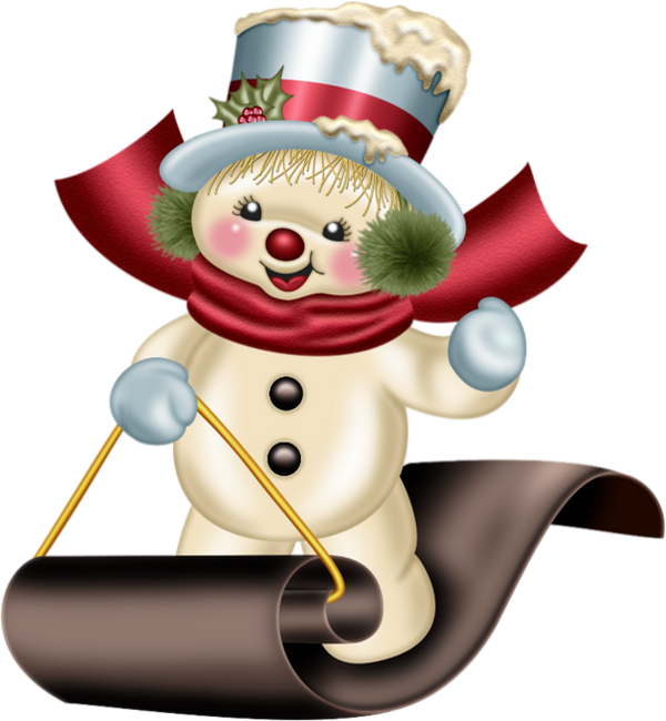 Boże Narodzenie Bałwan Tube, Tor - Bonhomme De Neige Luge (600x650), Png Download