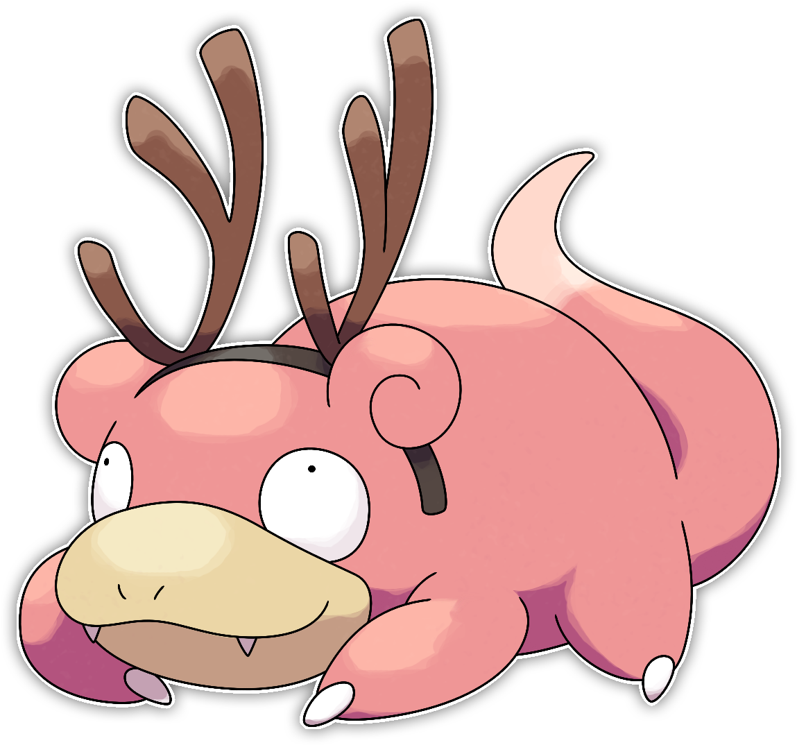 Sprd - Slowpoke With Santa Hat (1200x1130), Png Download