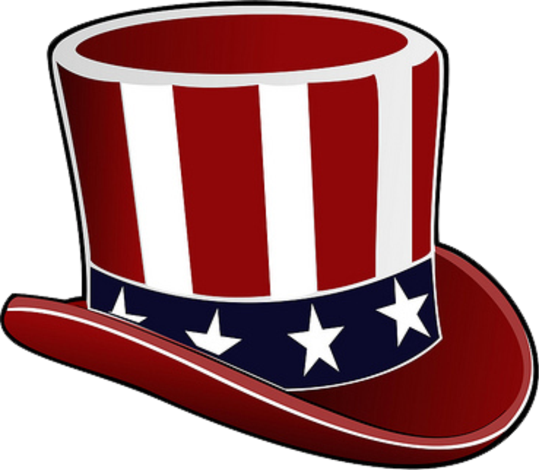 Uncle Sam Hat - Uncle Sam Hat Transparent Background (1050x916), Png Download