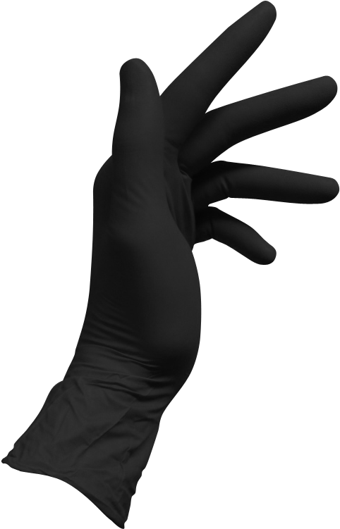 Transparent Gloves Black Graphic Transparent Stock - Black Glove Png (600x800), Png Download