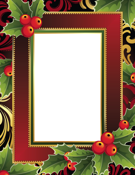 Pin By Pauline Zinie On Frames/borders/corner Accents - Christmas Cartoon Rectangle Frame (464x600), Png Download